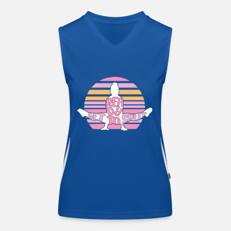 Get Ready To Split - Gymnastic Gymnast Gift Idea Funktionelles Kontrast-Tank Top für Frauen
