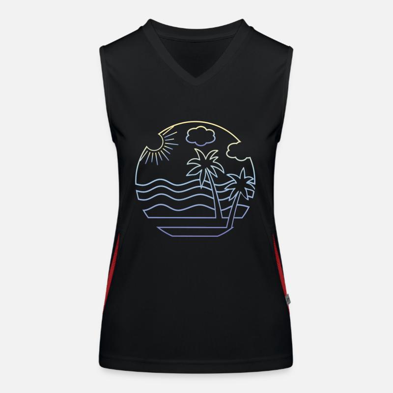 Beach Women's Functional Contrast Tank Top