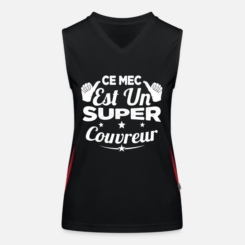 Ce Mec Est Un Super Couvreur Cadeau Débardeur respirant contrasté Femme