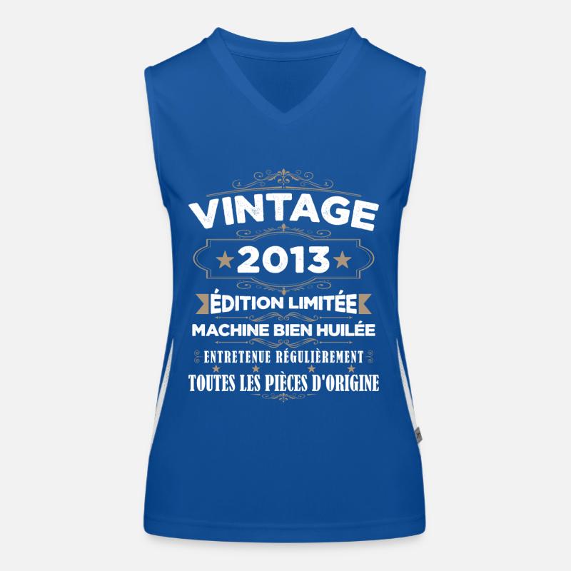 Vintage 2013 Édition Limitée Débardeur respirant contrasté Femme