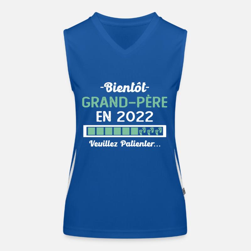 Bientôt Grand Père 2022 Cadeau Papy Débardeur respirant contrasté Femme