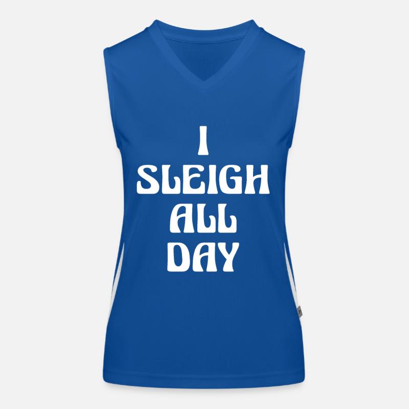cadeau de Noël I Sleigh All Day Débardeur respirant contrasté Femme