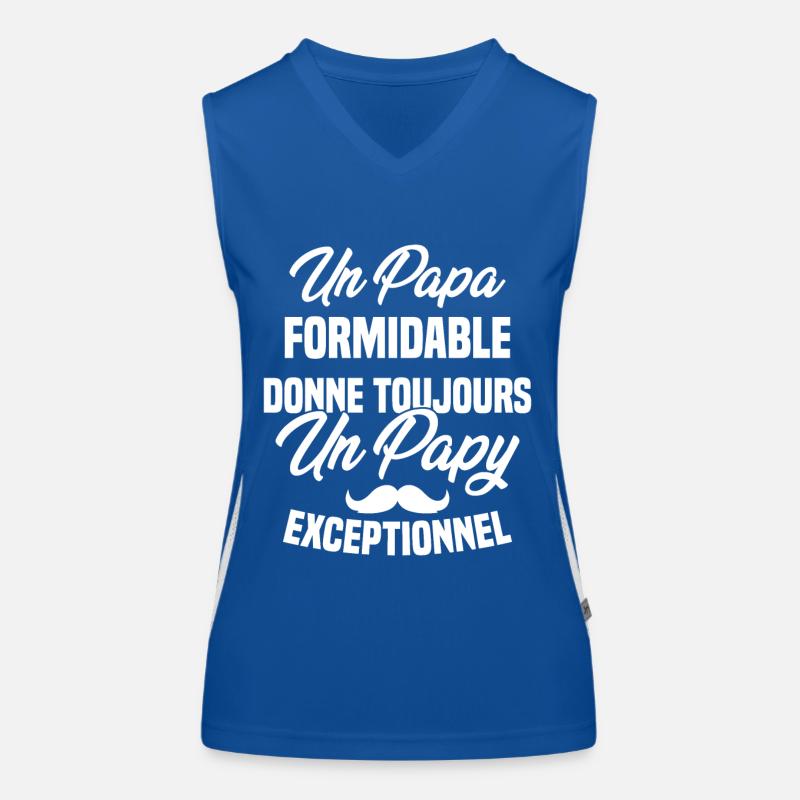 Papa Formidable Donne Toujours Papy Exceptionnel Débardeur respirant contrasté Femme