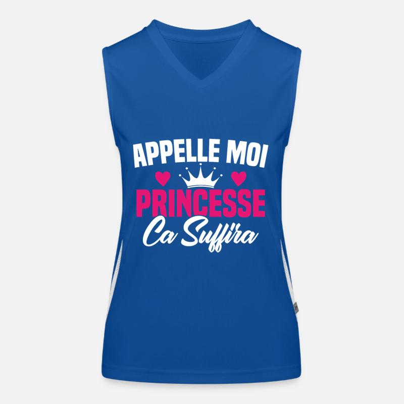 HUMOUR APPELLE MOI PRINCESSE Débardeur respirant contrasté Femme