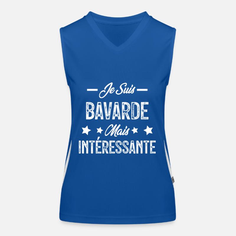 Bavarde mais intéressante Débardeur respirant contrasté Femme