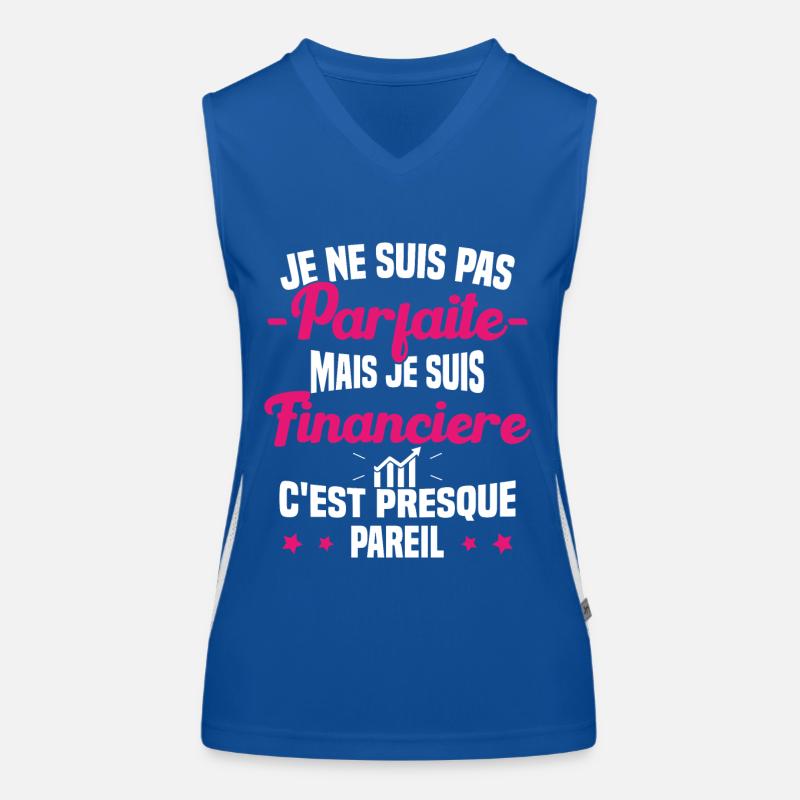 Pas parfaite mais je suis Financière Cadeau Débardeur respirant contrasté Femme
