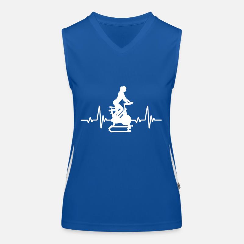 Herzfrequenz Indoor Cycling Funktionelles Kontrast-Tank Top für Frauen