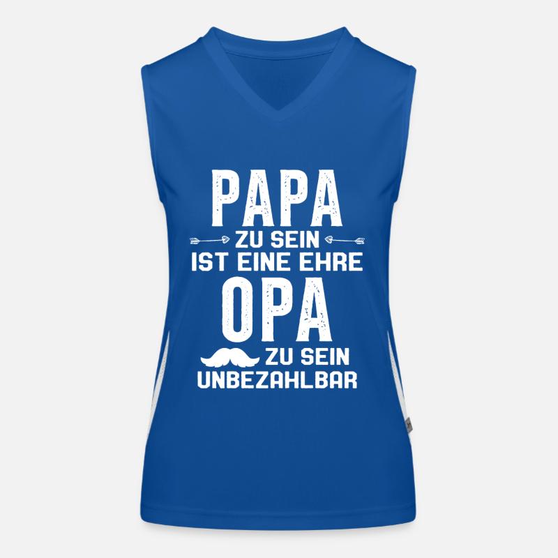 être papa est un honneur être papy n'a pas de prix Débardeur respirant contrasté Femme