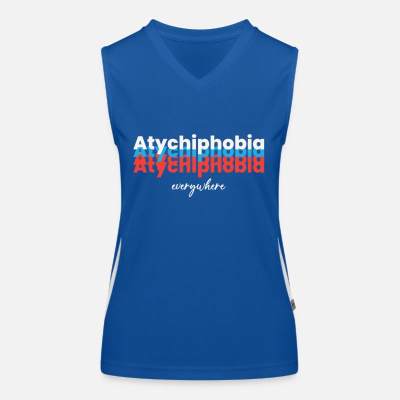 Atychiphobie überall Funktionelles Kontrast-Tank Top für Frauen