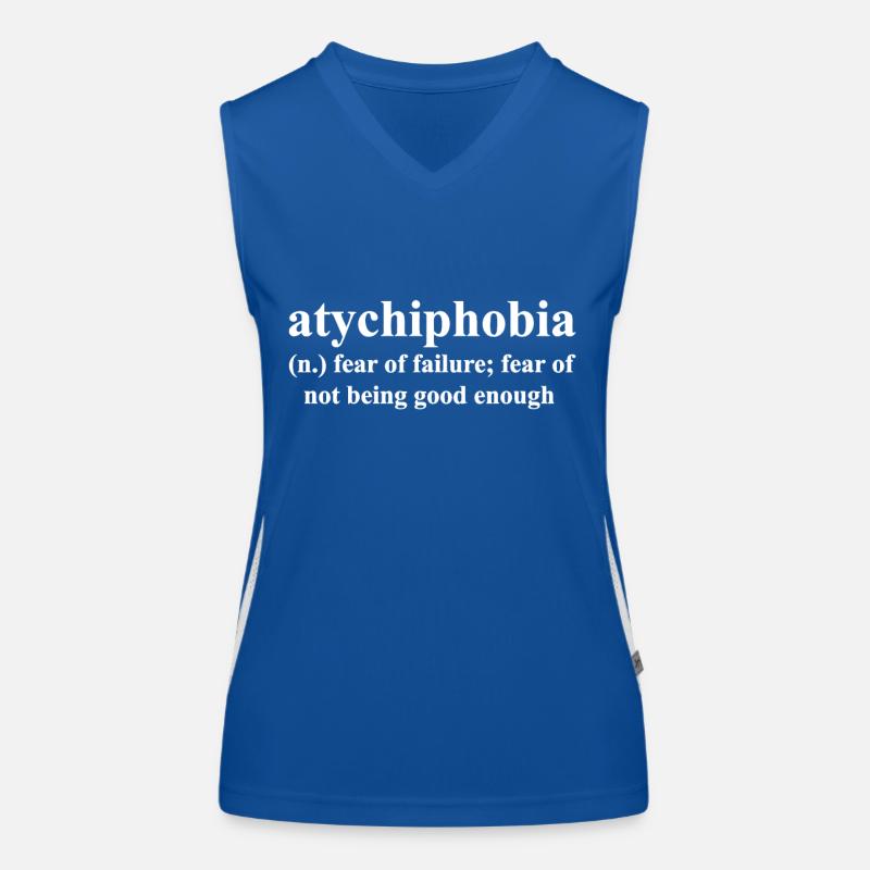 Atychiphobie Définition Peur de l'échec Débardeur respirant contrasté Femme