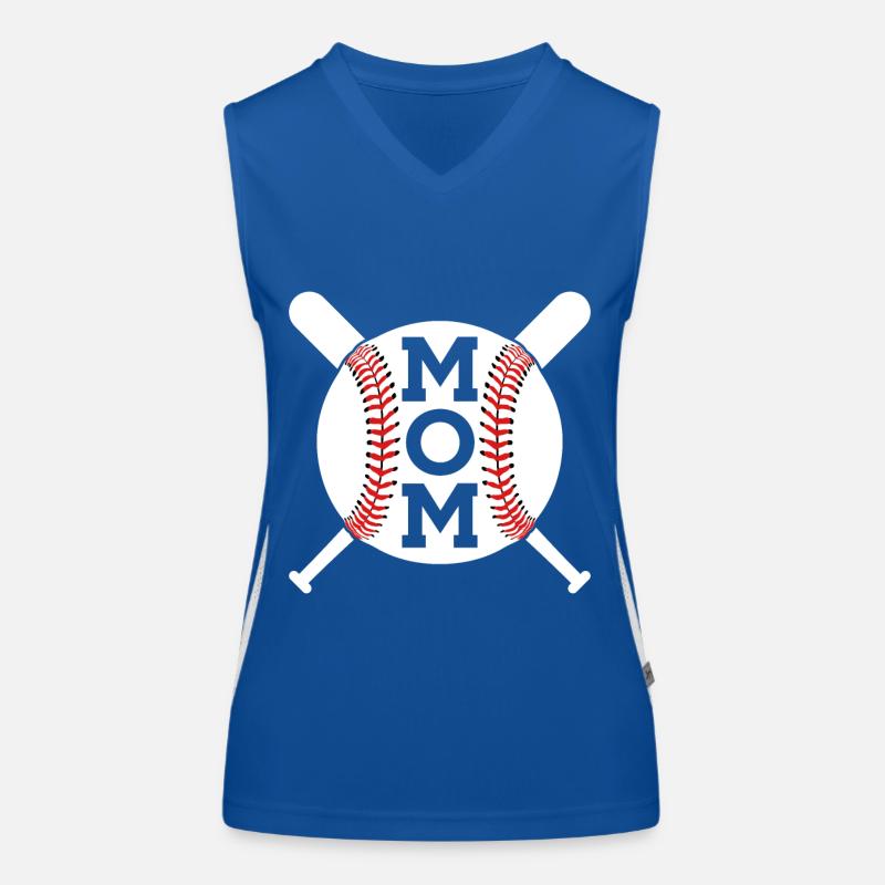 MAMA BASEBALL MOM MUTTERTAG Funktionelles Kontrast-Tank Top für Frauen