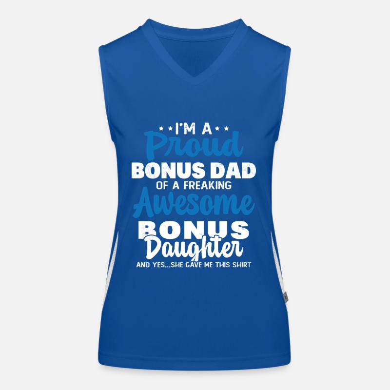 Ich bin stolz darauf, Vater einer super tollen Tochter zu sein Funktionelles Kontrast-Tank Top für Frauen