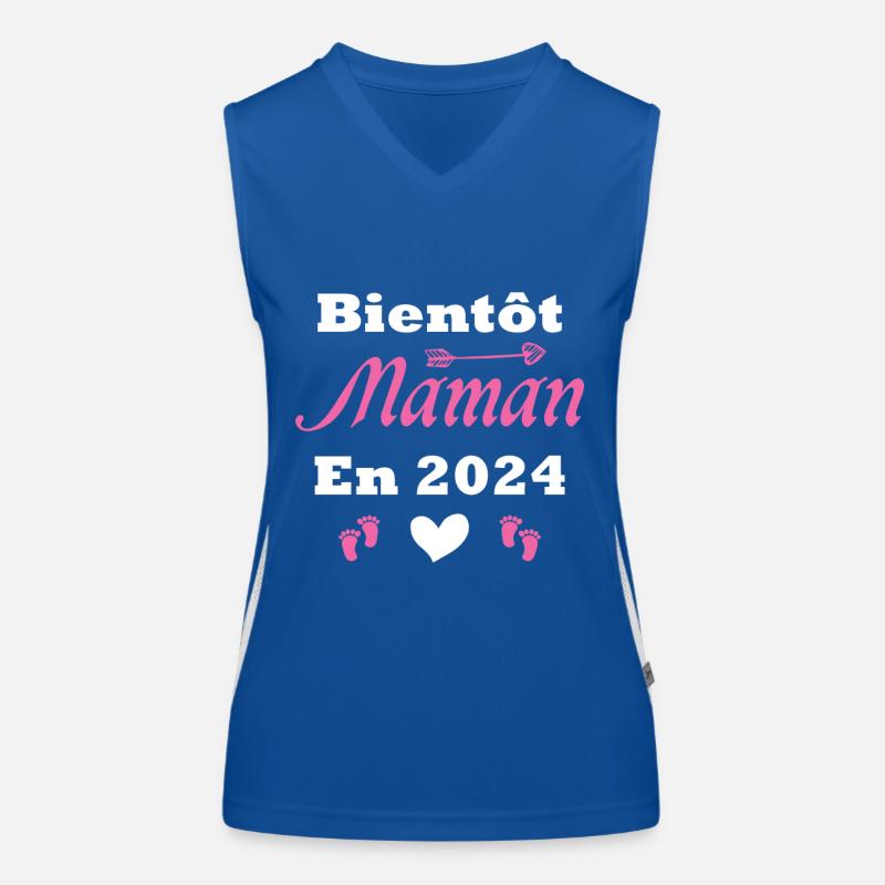 Bald Mama 2024 Funktionelles Kontrast-Tank Top für Frauen