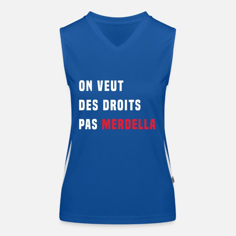 We want rights, not Merdella Women's Functional Contrast Tank Top