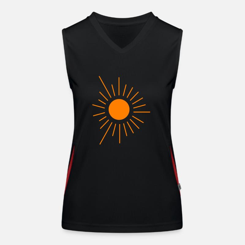 Sonne Funktionelles Kontrast-Tank Top für Frauen