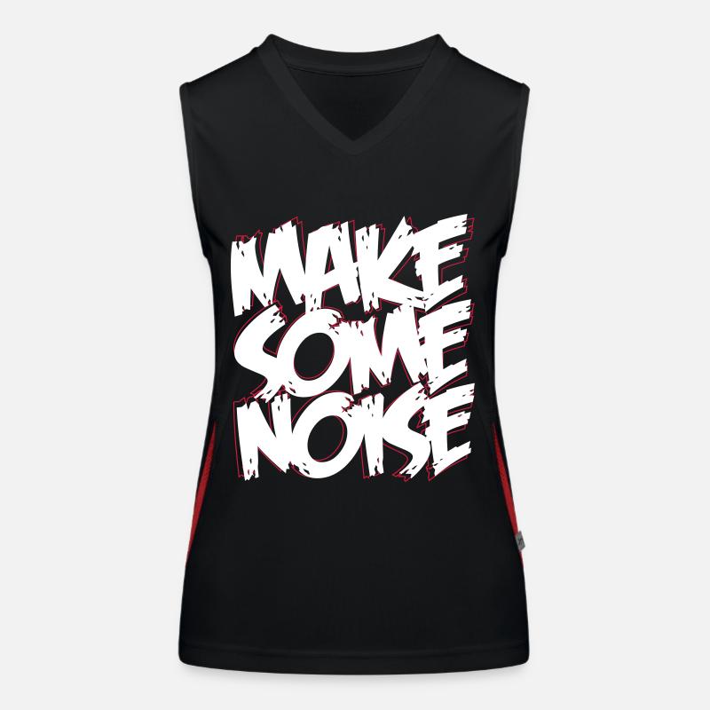 MAKE SOME NOISE Women's Functional Contrast Tank Top