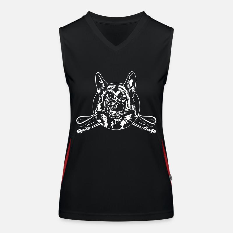 linge de bain GERMAN SHEPHERD Débardeur respirant contrasté Femme