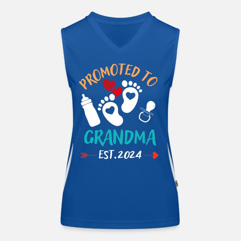 Zur Großmutter befördert 2024 Großmuttertag Funktionelles Kontrast-Tank Top für Frauen