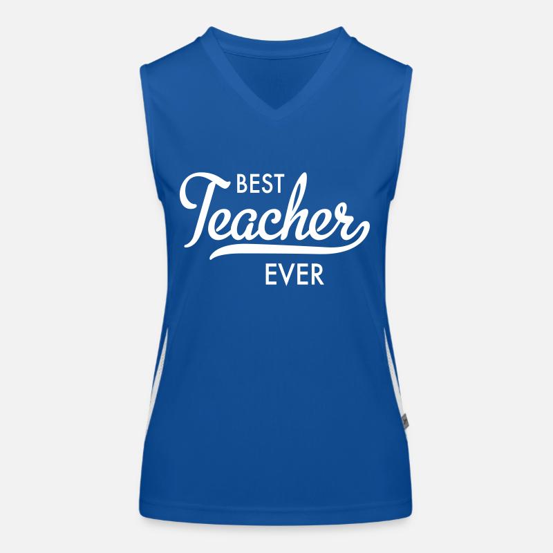 Bester Lehrer Funktionelles Kontrast-Tank Top für Frauen