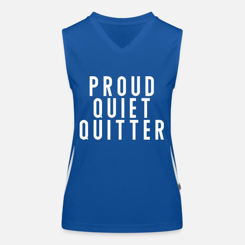 Proud Quiet Quitter Quiet Quitting Women's Functional Contrast Tank Top