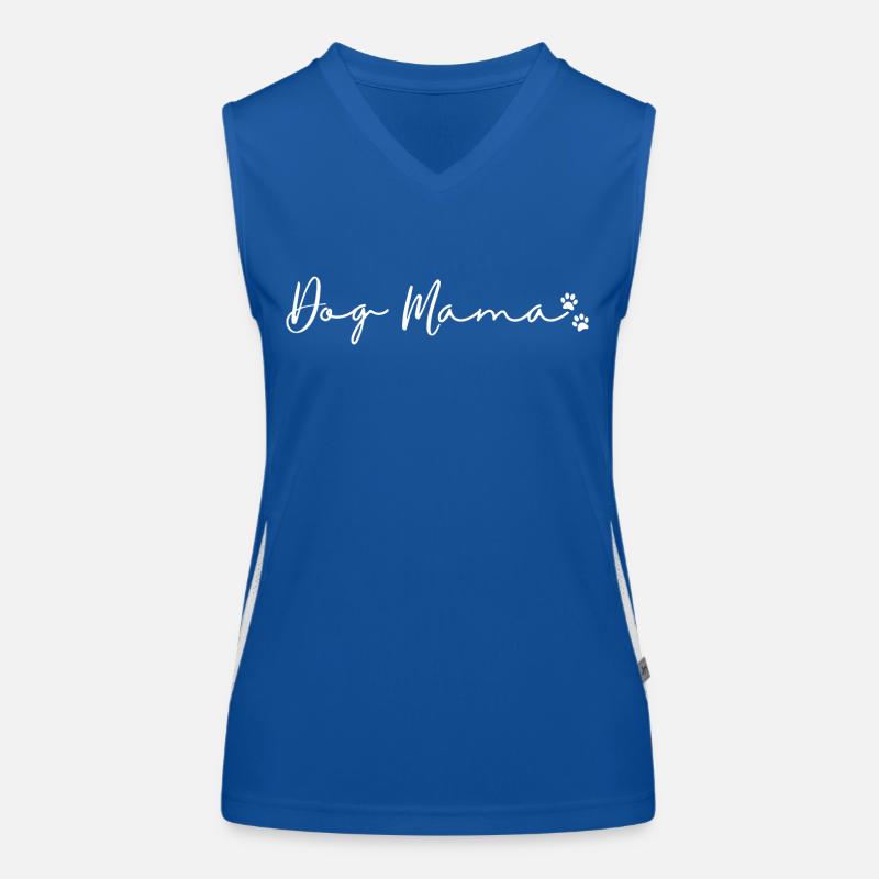 Hund Mama. Funktionelles Kontrast-Tank Top für Frauen