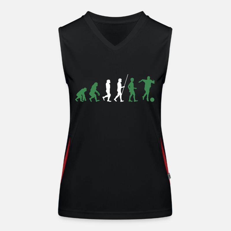 Équipe de football Nigeria Evolution Débardeur respirant contrasté Femme