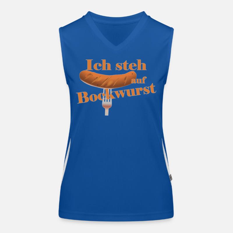 Bockwurst Freunde Funktionelles Kontrast-Tank Top für Frauen