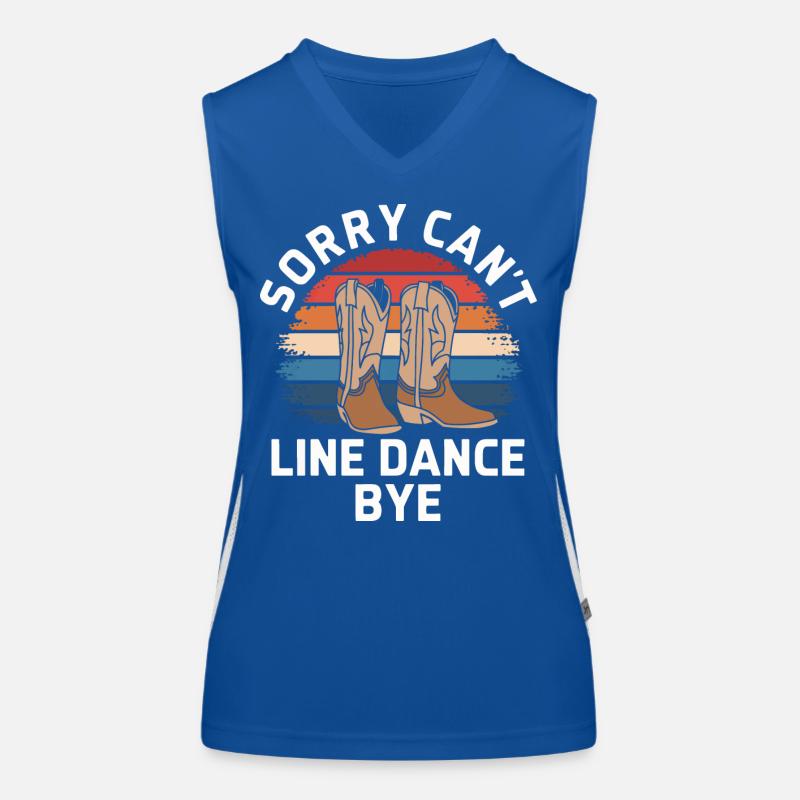 Line Dancing Tanzen Tänzer Funktionelles Kontrast-Tank Top für Frauen