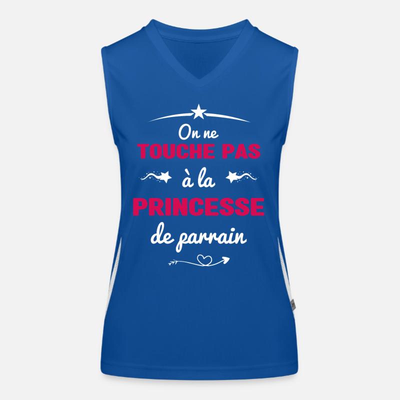 On ne touche pas à la princesse de parrain Débardeur respirant contrasté Femme