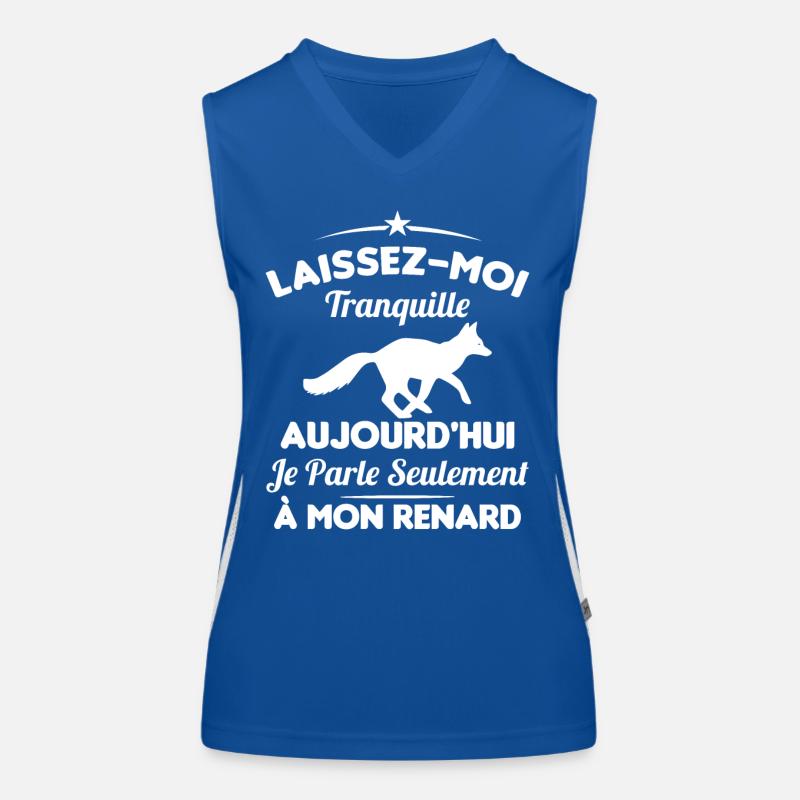 Je parle seulement à mon Renard Débardeur respirant contrasté Femme