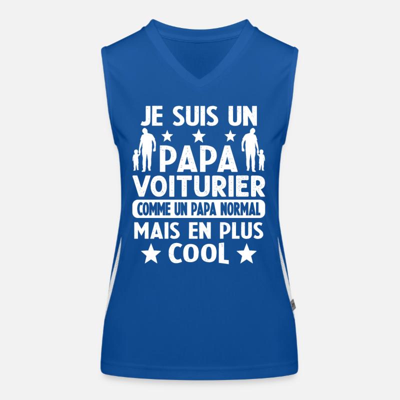 Je suis un papa Voiturier Cadeau Débardeur respirant contrasté Femme
