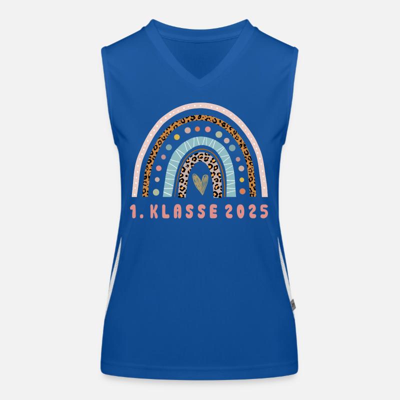 1. Klasse 2025, Einschulung, Schulkind Funktionelles Kontrast-Tank Top für Frauen