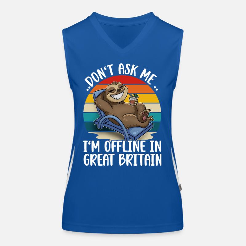 Großbritannien Urlaub Funktionelles Kontrast-Tank Top für Frauen