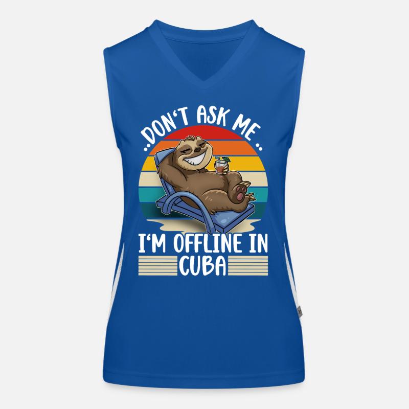 Kuba Urlaub Funktionelles Kontrast-Tank Top für Frauen