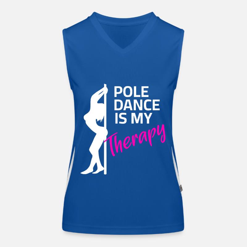 Pole dance Pole dance Cours de pole dance Débardeur respirant contrasté Femme