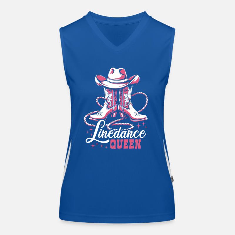 Linedance Queen - Linedancing Country Music Women's Functional Contrast Tank Top