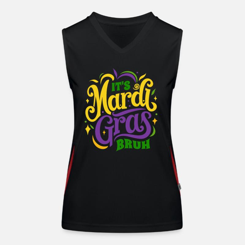 C’est Mardi Gras Bruh - Cadeau Costume de Carnaval Débardeur respirant contrasté Femme