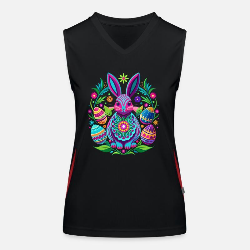 Happy Easter - Easter Bunny - Easter Egg - Gift Women's Functional Contrast Tank Top
