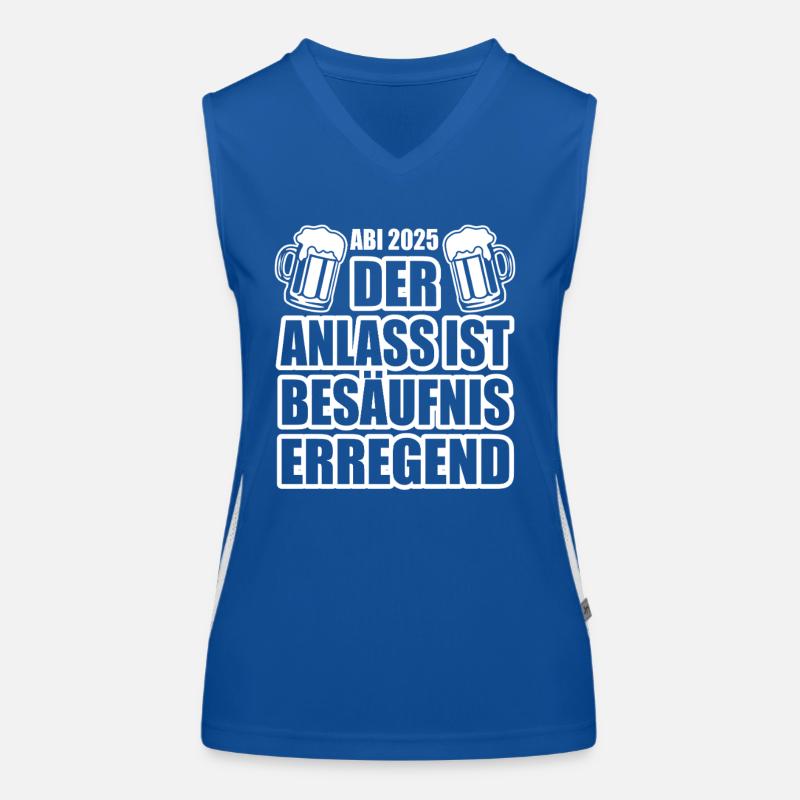 Abi 2025 besäufniserregend - Abitur - Spruch Funktionelles Kontrast-Tank Top für Frauen