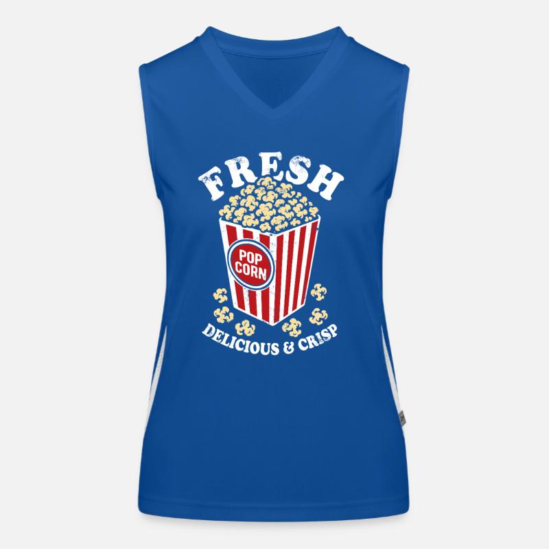 Fresh Popcorn - Crispy, Delicious - Gift Women's Functional Contrast Tank Top
