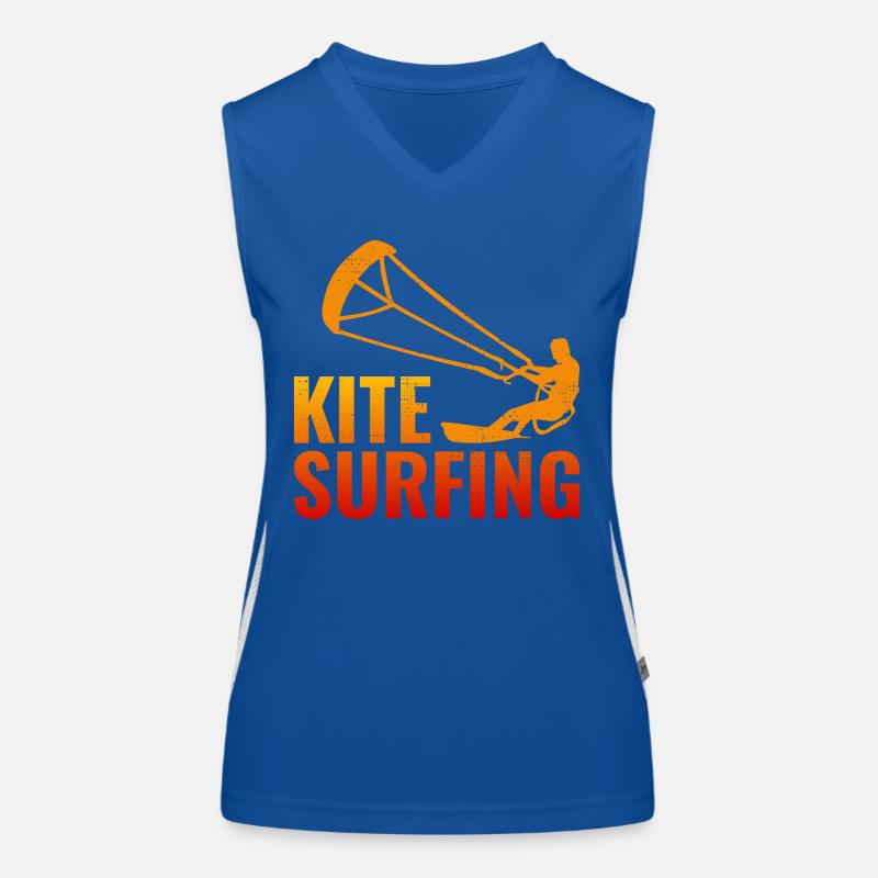 Kitesurf Kiteboard Kiteboarder Kitesurf Débardeur respirant contrasté Femme