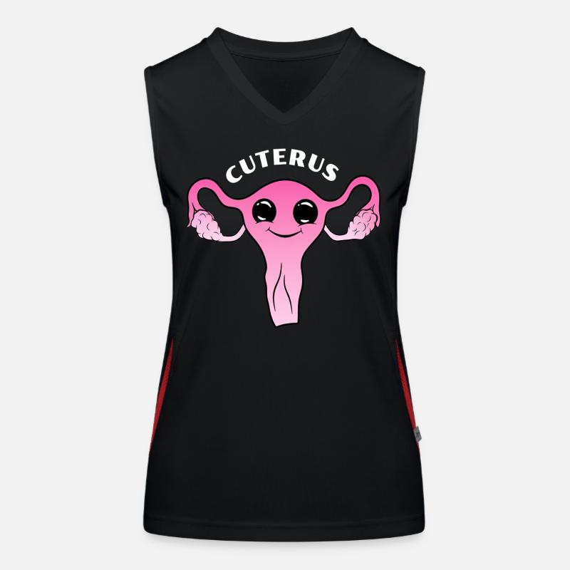Utérus mignon mignon Débardeur respirant contrasté Femme