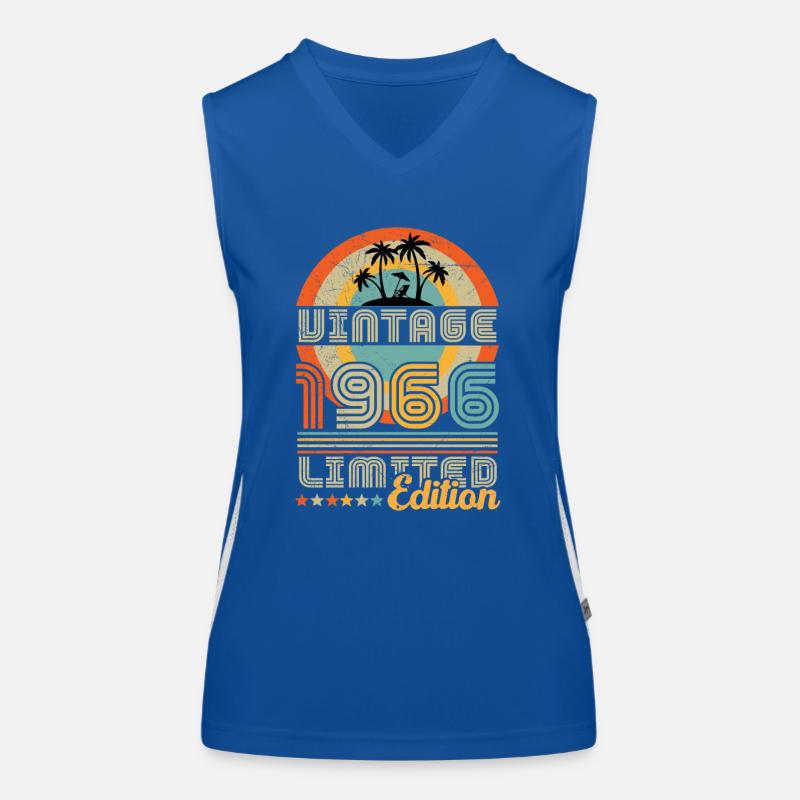 Mai 1966 Jahrestag April 1966 Mai Funktionelles Kontrast-Tank Top für Frauen
