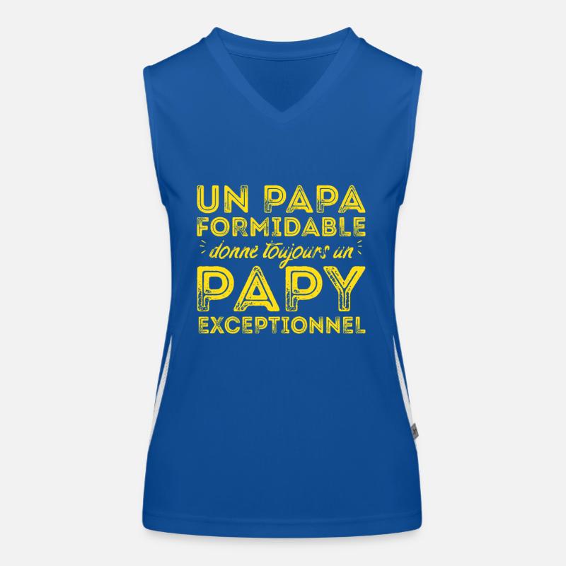 Papy exceptionnel ! Débardeur respirant contrasté Femme