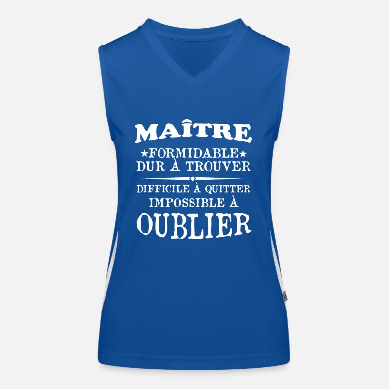 Maître formidable idée cadeau maître d'école Débardeur respirant contrasté Femme