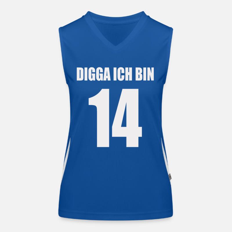 Digga ich bin 14 Funktionelles Kontrast-Tank Top für Frauen