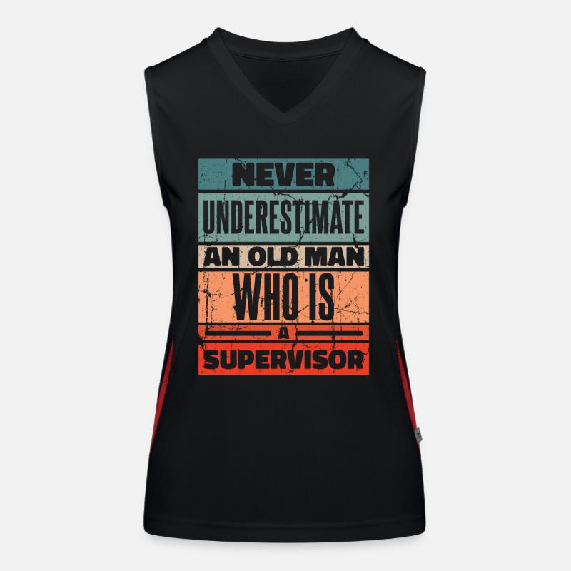 Supervisor Beruf Funktionelles Kontrast-Tank Top für Frauen