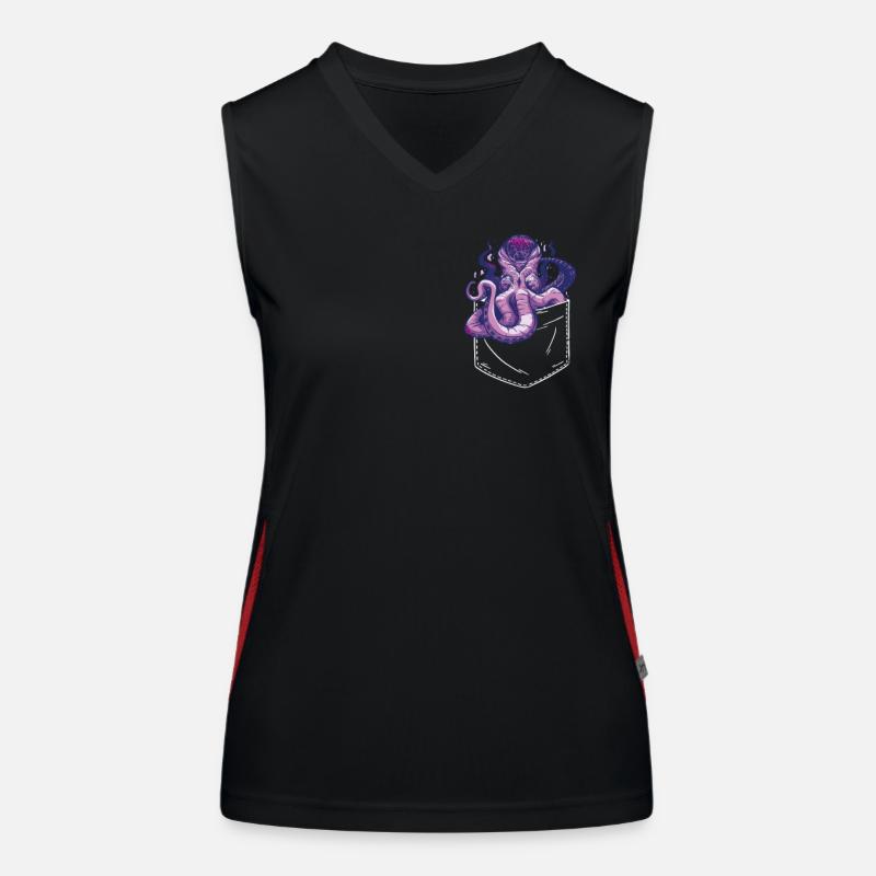 Octopus Kraken Cuttlefish Tier Funktionelles Kontrast-Tank Top für Frauen
