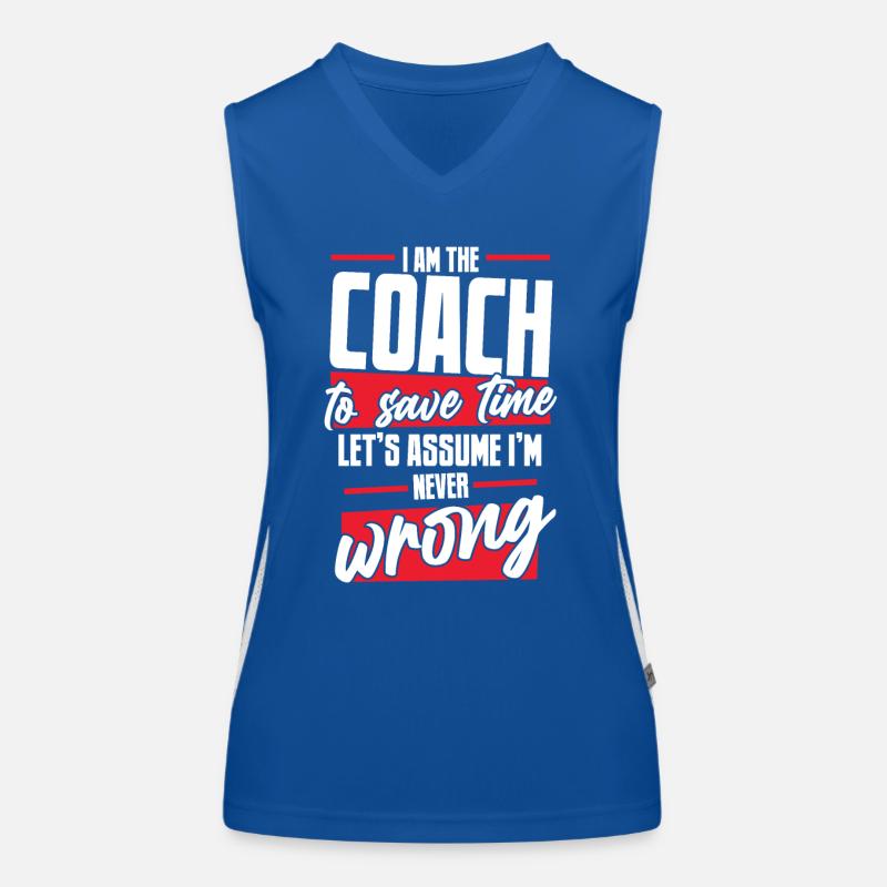 Coach Trainer Funktionelles Kontrast-Tank Top für Frauen
