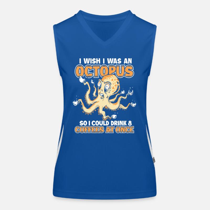 Octopus Octopus Cuttlefish Animal Women's Functional Contrast Tank Top